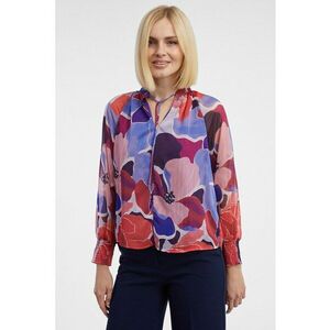 Bluza cu maneci raglan si imprimeu - Roz/Albastru imagine