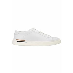 Pantofi sport uni de piele - Alb imagine