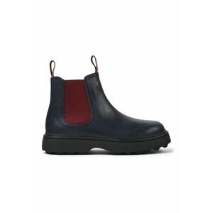 Ghete Chelsea din piele Norte 373 - Rosu inchis/Bleumarin imagine