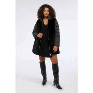 Geaca cu insertii din plus - Negru/Negru stins imagine