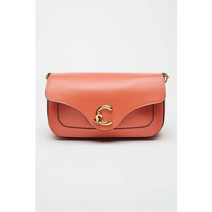 Geanta crossbody de piele cu model colorblock C-Me - Roz somon imagine