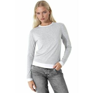 Bluza dama - Jerseu - Gri deschis imagine