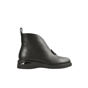 Ghete elegante negru piele naturala - Negru imagine