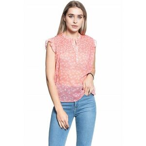 Bluza Dama - Bluza Elsa Smock - Croi Normal - Nasturi - Fara Informatii Despre Compozitia Materialului - Decolteu In V - M Intl - Roz imagine