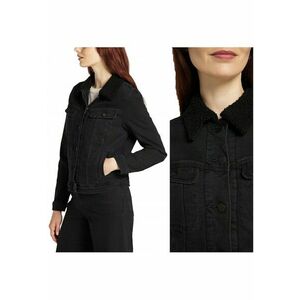 Jacheta De Dama Din Denim - Sherpa Rider - Croi: Regular Fit - Inchidere: Nasturi - Numar De Buzunare: 4 - Compozitie Material: 85% Bumbac - 14% Poliester - 1% Elastan - XS - Negru - 1 Bucata imagine