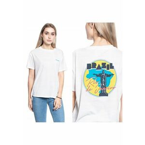 Tricou Dama - Boyfriend Tee - Culoare: Alb - Croi: Slim Fit - Compozitie Material: 100% Bumbac - Model Dominant: Print - Marime: S - Alb - 1 Bucata imagine