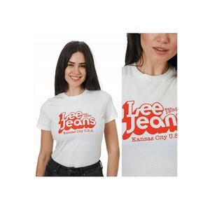 Tricou Dama - Slim Logo Tee - Culoare: Alb - Compozitie Material: 100% Bumbac - Croi: Regular Fit - Inchidere: Fara - Marime: S - Alb - 1 Bucata imagine