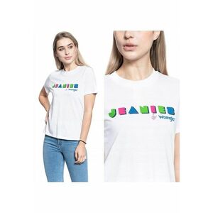 Tricou Dama - High Rib Regular Tee - Croi: Slim Fit - Material: 100% Bumbac - Inchidere: Fara - Model Dominant: Print - M - Alb - 1 Bucata imagine