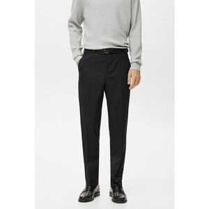 Pantaloni uni conici - Negru imagine