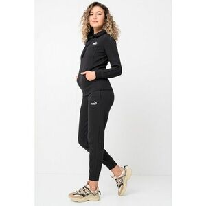 Trening cu gluga si logo - Negru imagine
