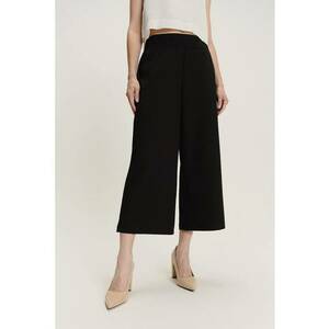 Pantaloni culotte cu buzunare - Negru imagine