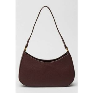 Geanta crossbody de piele ecologica cu bareta detasabile - Visiniu imagine