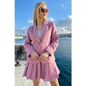 Compleu fusta si sacou Blush Suit imagine