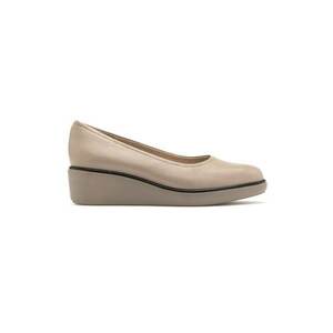RYLKO - Pantofi wedge din piele - Maro nisip imagine