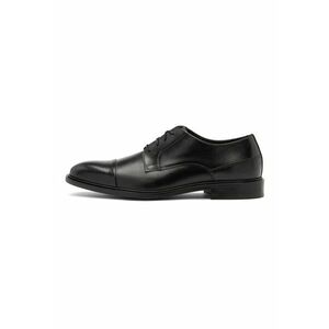 Pantofi derby de piele cu sireturi - Maro imagine