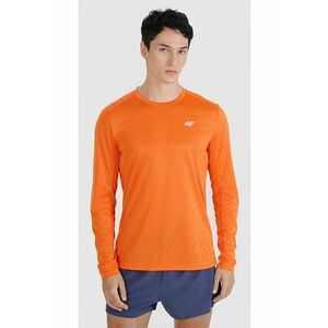 Bluza de alergare portocaliu - uscare rapida - maneca lunga - sintetic - Portocaliu imagine