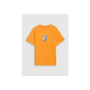 Tricou copii - supradimensionat - portocaliu - bumbac imagine