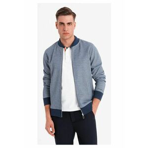 Bluza de trening cu fermoar - Albastru inchis imagine