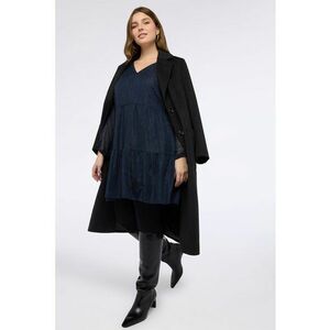 Rochie lejera cu aspect stralucitor - Bleumarin imagine