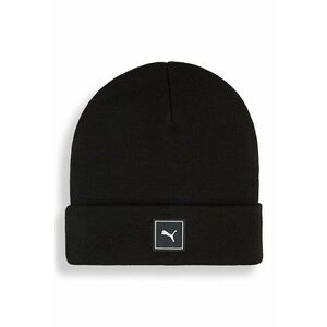 Caciula unisex cu logo Wardrobe Essentials - Negru imagine