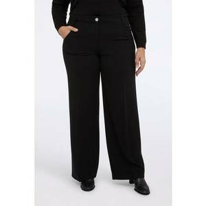 Pantaloni drepti cu pensa - Negru imagine