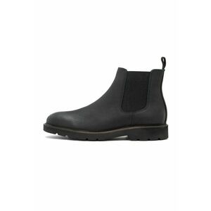 Ghete Chelsea din piele - Negru imagine