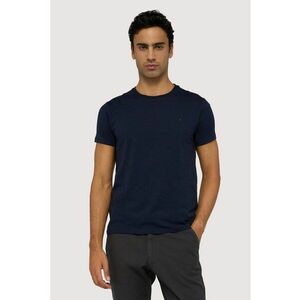 Tricou regular fit cu model uni - Bleumarin imagine