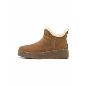 Ghete de piele intoarsa Magda - Caramel imagine