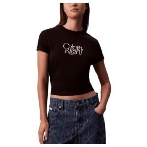 Tricou SS FITTED SCRIPT CALVIN KLEINTE-LV047D210G-UB1 imagine