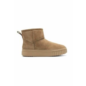 Ghete de iarna de piele intoarsa - Maro camel imagine
