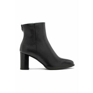 RYLKO - Botine de piele cu toc masiv Dalia - Negru imagine