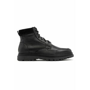 RYLKO - Ghete de piele cu garnitura de piele intoarsa - Negru imagine