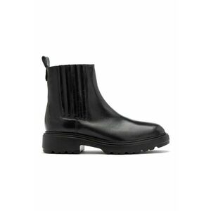 Ghete Chelsea de piele - Negru imagine