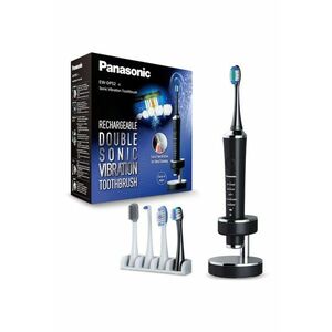 Periuta de dinti electrica - Sonic Motor - Îngrijire parodontală și îngrijirea Interdentală cu vibrație - 5 capete incluse - Negru imagine