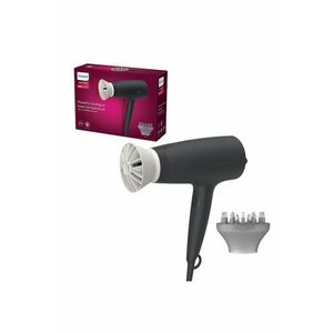 Uscator de par BHD302/30 - 1600W - accesoriu Thermo Protect - 3 setari de temperatura - difuzor - Negru imagine