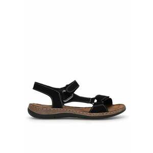 Sandale dama - Piele naturala - Negru - Negru imagine