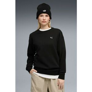 Bluza de trening cu maneci cazute si decolteu la baza gatului ESS ELEVATED - Negru imagine
