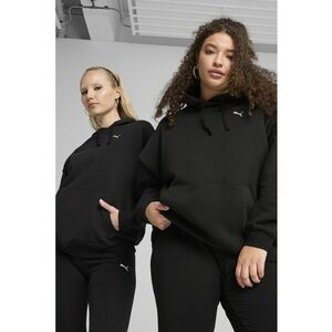 Hanorac relaxed-fit cu buzunar kangaroo - Negru imagine