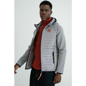 Jacheta cu fermoar si logo discret Donald - Gri deschis imagine