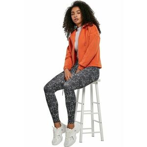 Colanti cu talie inalta si model - Alb/Negru imagine