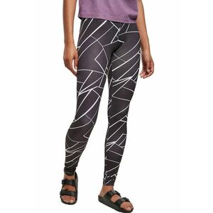 Colanti cu talie inalta si model - Alb/Negru stins imagine
