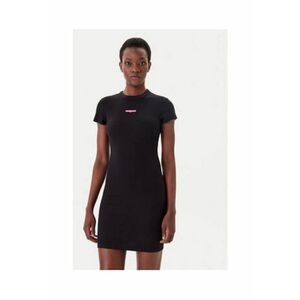 Rochie casual Dama - negru - bumbac-elastan imagine