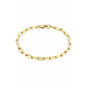 Bratara de lant placata cu aur de 14K - Auriu imagine