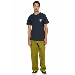 Tricou regular fit cu imprimeu pe piept - Bleumarin imagine