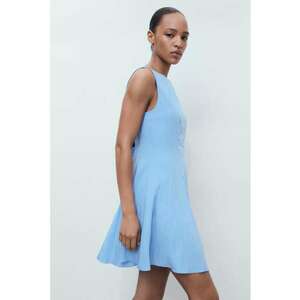 Rochie mini evazata - Albastru lavanda imagine