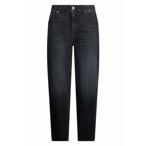 Blugi mom-fit crop - Gri antracit imagine