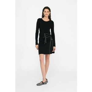 Fusta cu catarame decorative - Negru imagine