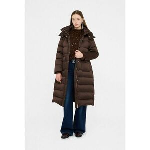 Geaca lunga cu gluga - Maro imagine