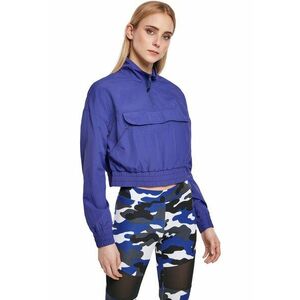 Jacheta crop fara inchidere - Albastru imagine