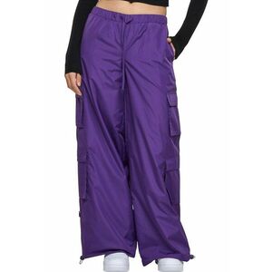 Pantaloni cargo cu talie inalta - Ametist imagine